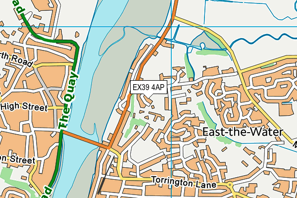 EX39 4AP map - OS VectorMap District (Ordnance Survey)