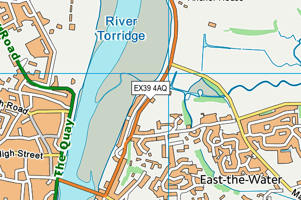 EX39 4AQ map - OS VectorMap District (Ordnance Survey)