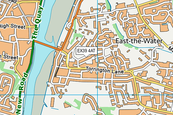 EX39 4AT map - OS VectorMap District (Ordnance Survey)