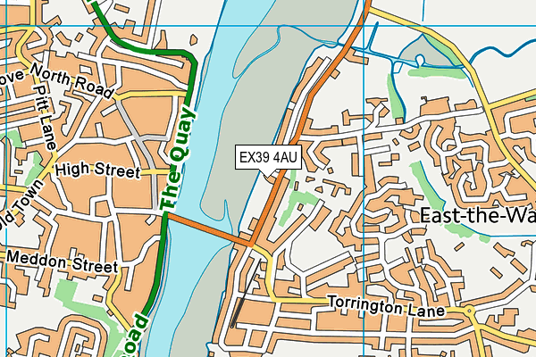 EX39 4AU map - OS VectorMap District (Ordnance Survey)