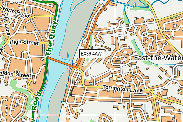 EX39 4AW map - OS VectorMap District (Ordnance Survey)