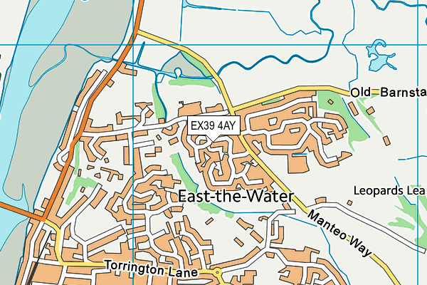 EX39 4AY map - OS VectorMap District (Ordnance Survey)