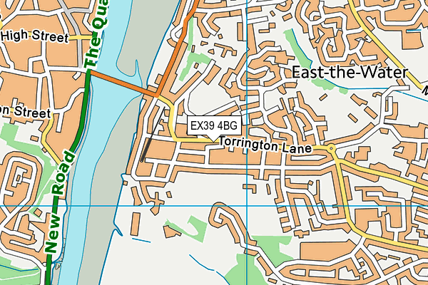 EX39 4BG map - OS VectorMap District (Ordnance Survey)