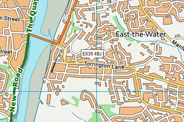 EX39 4BJ map - OS VectorMap District (Ordnance Survey)