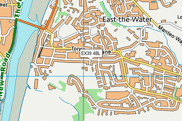 Pollyfield (Sham Siro) map (EX39 4BL) - OS VectorMap District (Ordnance Survey)