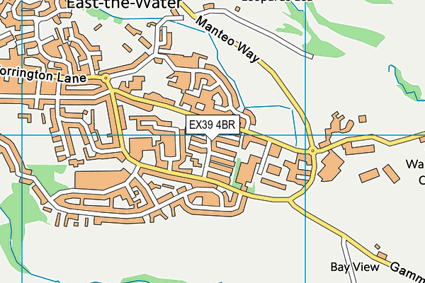 EX39 4BR map - OS VectorMap District (Ordnance Survey)