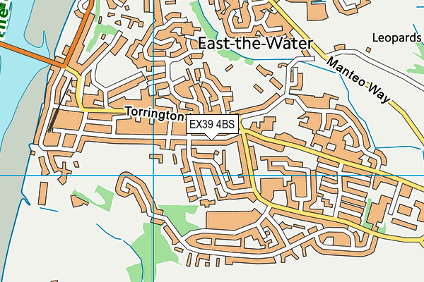 EX39 4BS map - OS VectorMap District (Ordnance Survey)