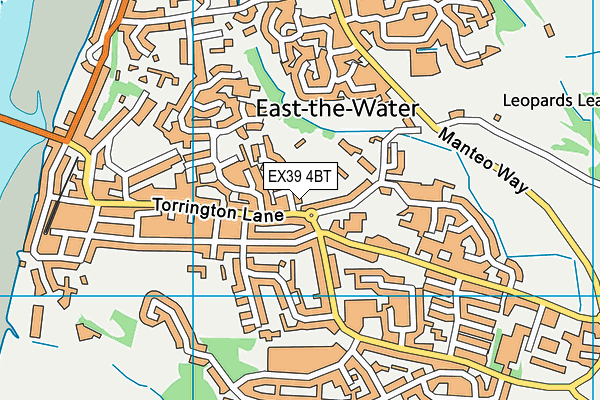 EX39 4BT map - OS VectorMap District (Ordnance Survey)