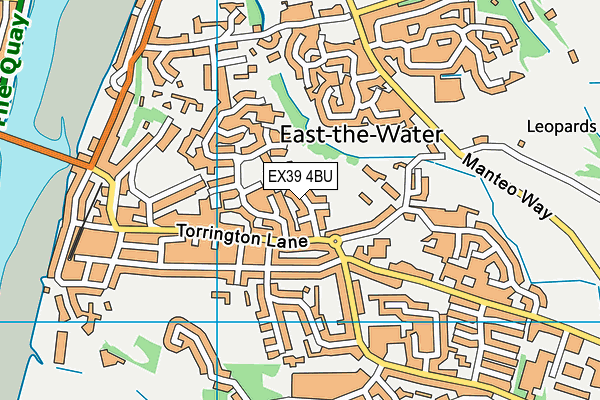 EX39 4BU map - OS VectorMap District (Ordnance Survey)