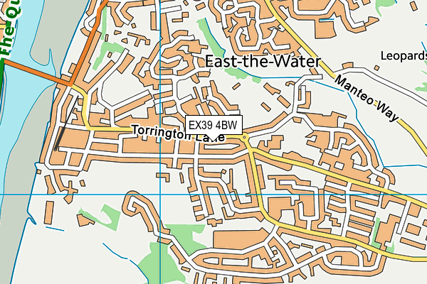 EX39 4BW map - OS VectorMap District (Ordnance Survey)