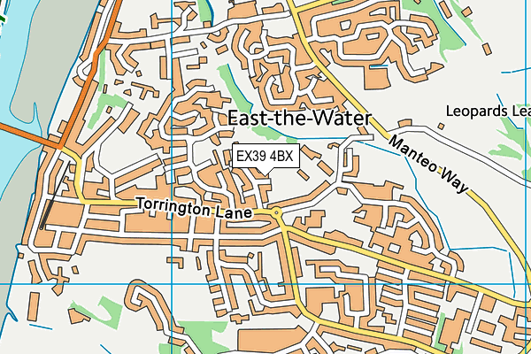 EX39 4BX map - OS VectorMap District (Ordnance Survey)