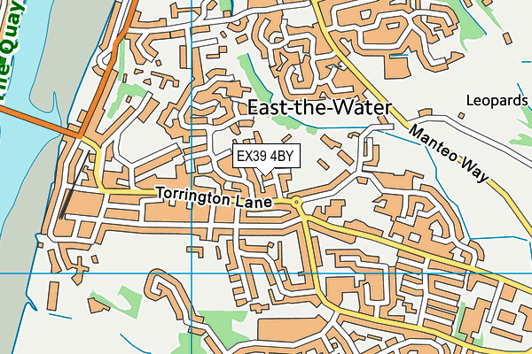 EX39 4BY map - OS VectorMap District (Ordnance Survey)