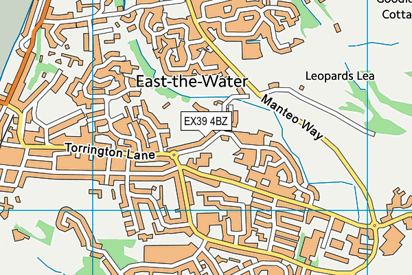 EX39 4BZ map - OS VectorMap District (Ordnance Survey)