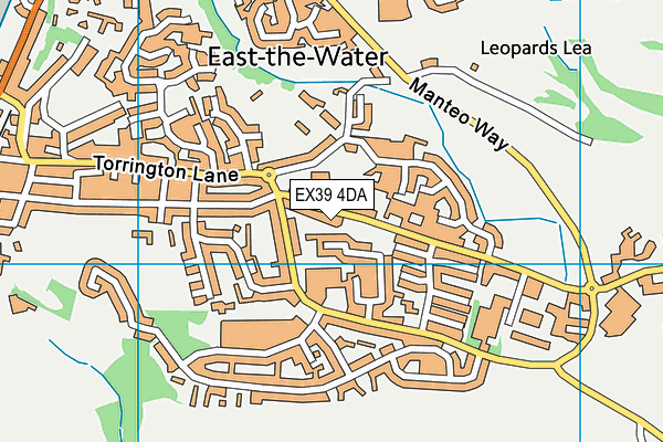 EX39 4DA map - OS VectorMap District (Ordnance Survey)