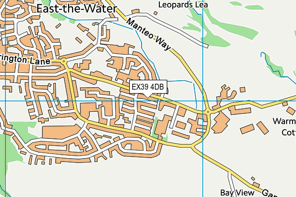 EX39 4DB map - OS VectorMap District (Ordnance Survey)