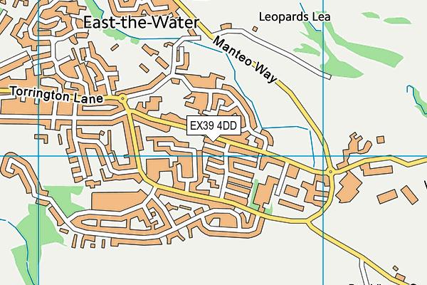 EX39 4DD map - OS VectorMap District (Ordnance Survey)