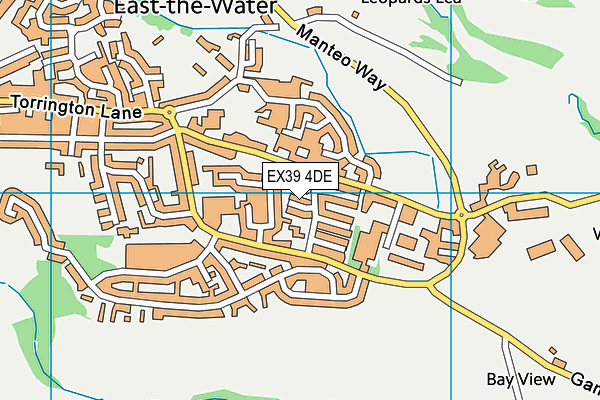 EX39 4DE map - OS VectorMap District (Ordnance Survey)