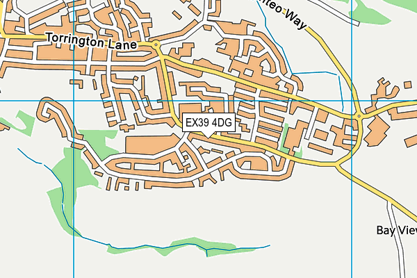 EX39 4DG map - OS VectorMap District (Ordnance Survey)