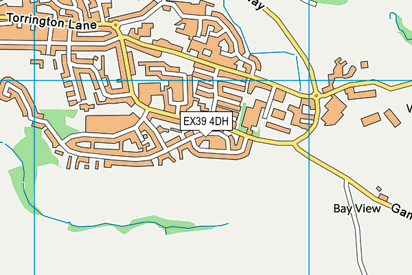 EX39 4DH map - OS VectorMap District (Ordnance Survey)