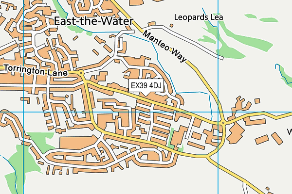 EX39 4DJ map - OS VectorMap District (Ordnance Survey)