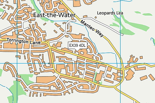 EX39 4DL map - OS VectorMap District (Ordnance Survey)