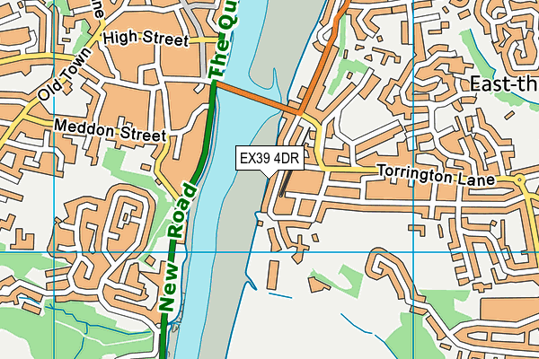 EX39 4DR map - OS VectorMap District (Ordnance Survey)