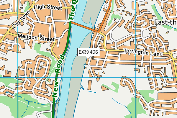 EX39 4DS map - OS VectorMap District (Ordnance Survey)