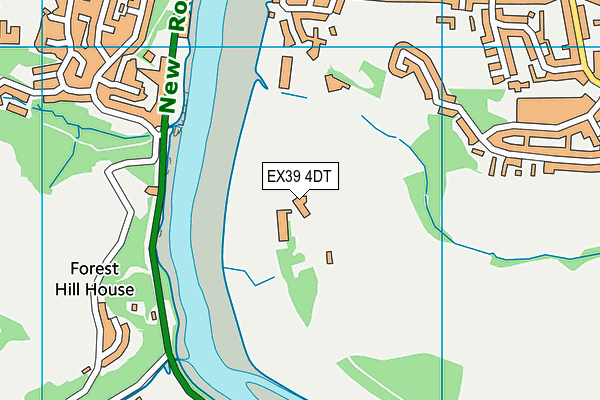 EX39 4DT map - OS VectorMap District (Ordnance Survey)