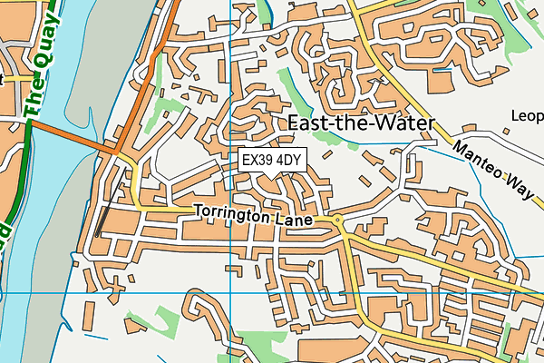 EX39 4DY map - OS VectorMap District (Ordnance Survey)