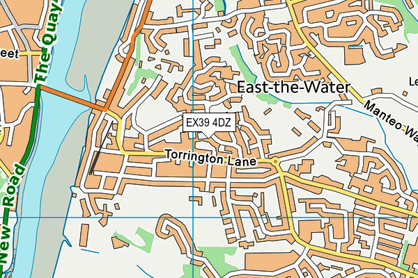 EX39 4DZ map - OS VectorMap District (Ordnance Survey)
