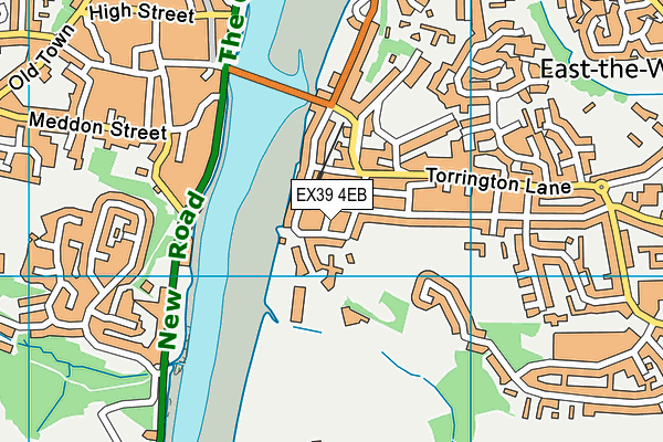 EX39 4EB map - OS VectorMap District (Ordnance Survey)