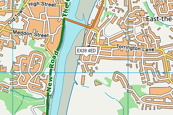 EX39 4ED map - OS VectorMap District (Ordnance Survey)