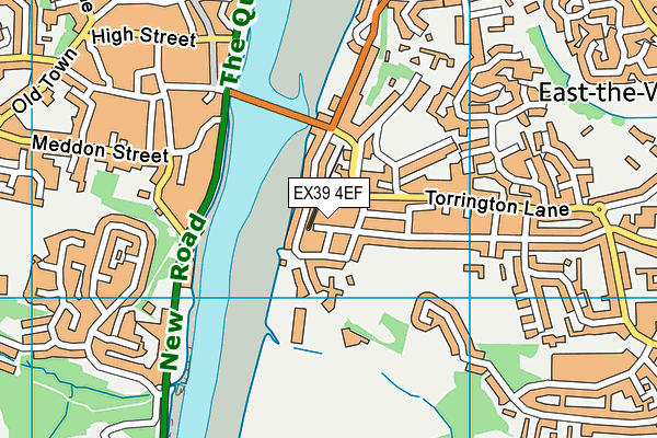 EX39 4EF map - OS VectorMap District (Ordnance Survey)