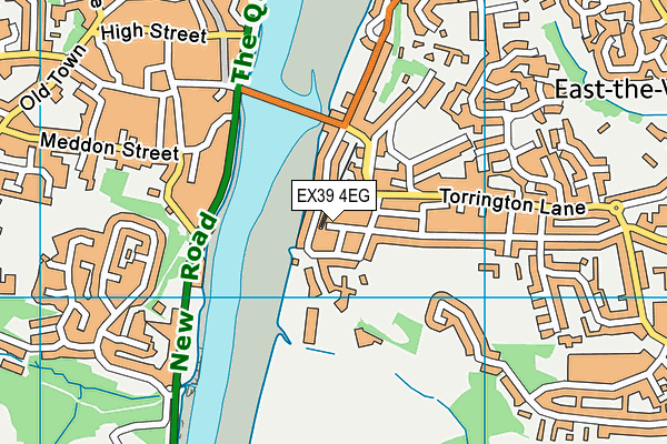 EX39 4EG map - OS VectorMap District (Ordnance Survey)