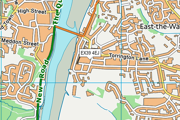 EX39 4EJ map - OS VectorMap District (Ordnance Survey)