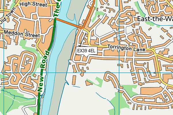 EX39 4EL map - OS VectorMap District (Ordnance Survey)