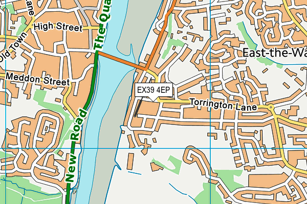 EX39 4EP map - OS VectorMap District (Ordnance Survey)
