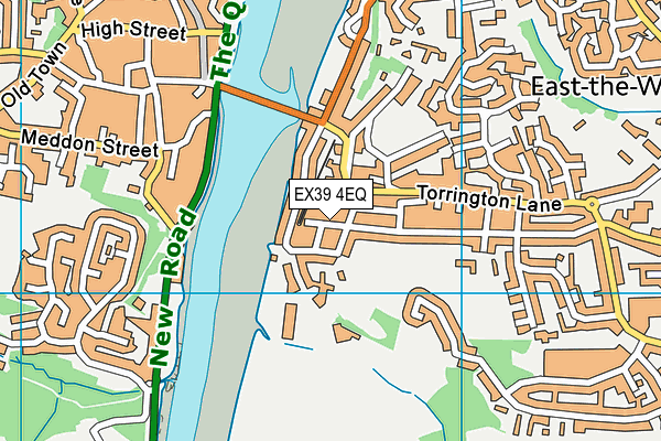 EX39 4EQ map - OS VectorMap District (Ordnance Survey)