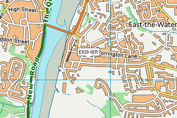 EX39 4ER map - OS VectorMap District (Ordnance Survey)