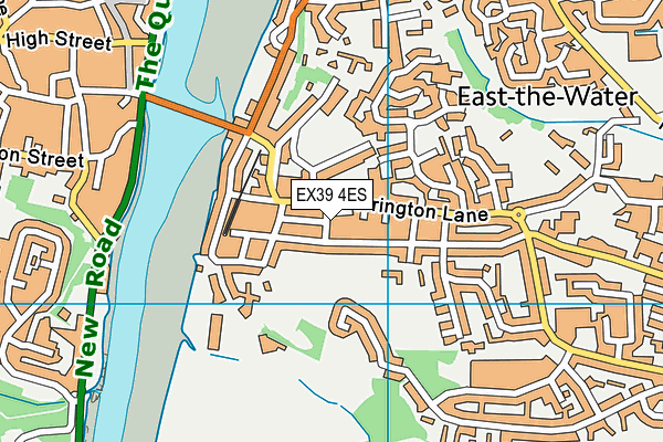EX39 4ES map - OS VectorMap District (Ordnance Survey)