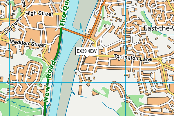 EX39 4EW map - OS VectorMap District (Ordnance Survey)