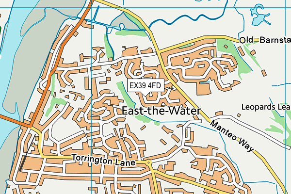 EX39 4FD map - OS VectorMap District (Ordnance Survey)