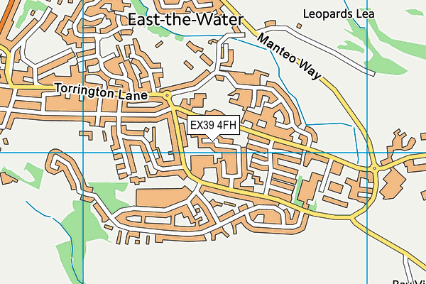 EX39 4FH map - OS VectorMap District (Ordnance Survey)