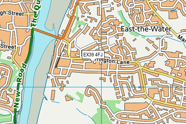 EX39 4FJ map - OS VectorMap District (Ordnance Survey)