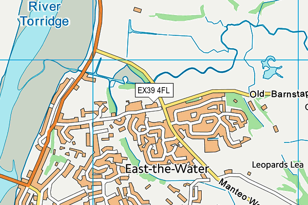 EX39 4FL map - OS VectorMap District (Ordnance Survey)