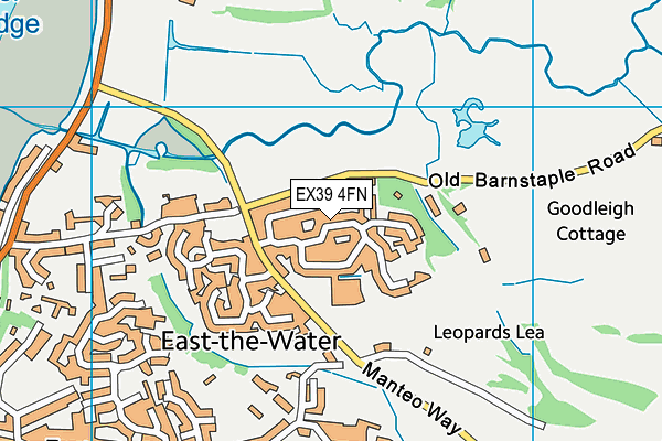 EX39 4FN map - OS VectorMap District (Ordnance Survey)