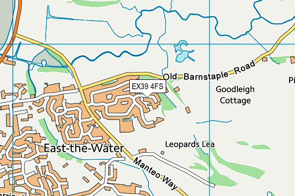 EX39 4FS map - OS VectorMap District (Ordnance Survey)