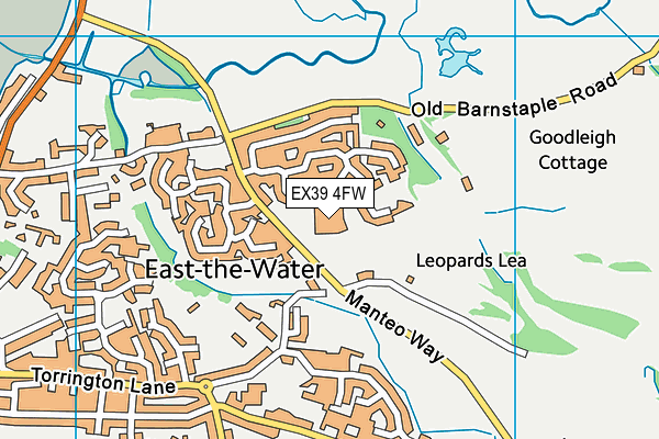EX39 4FW map - OS VectorMap District (Ordnance Survey)