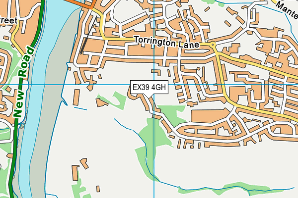 EX39 4GH map - OS VectorMap District (Ordnance Survey)