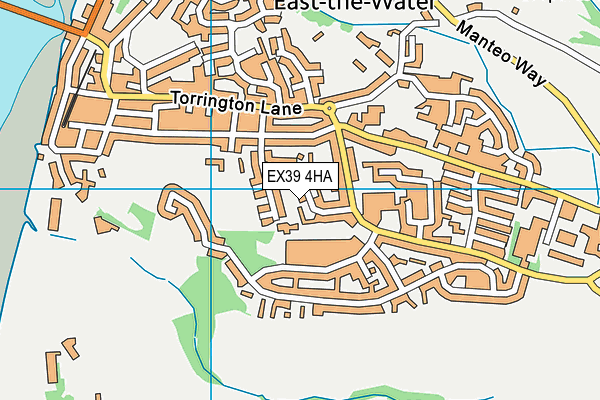 EX39 4HA map - OS VectorMap District (Ordnance Survey)